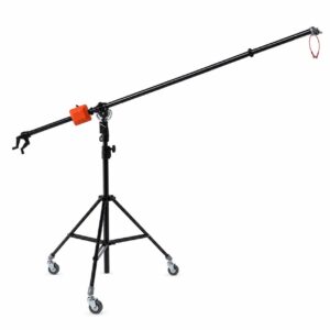 Jirafa profesional completa con pie y ruedas Elinchrom
